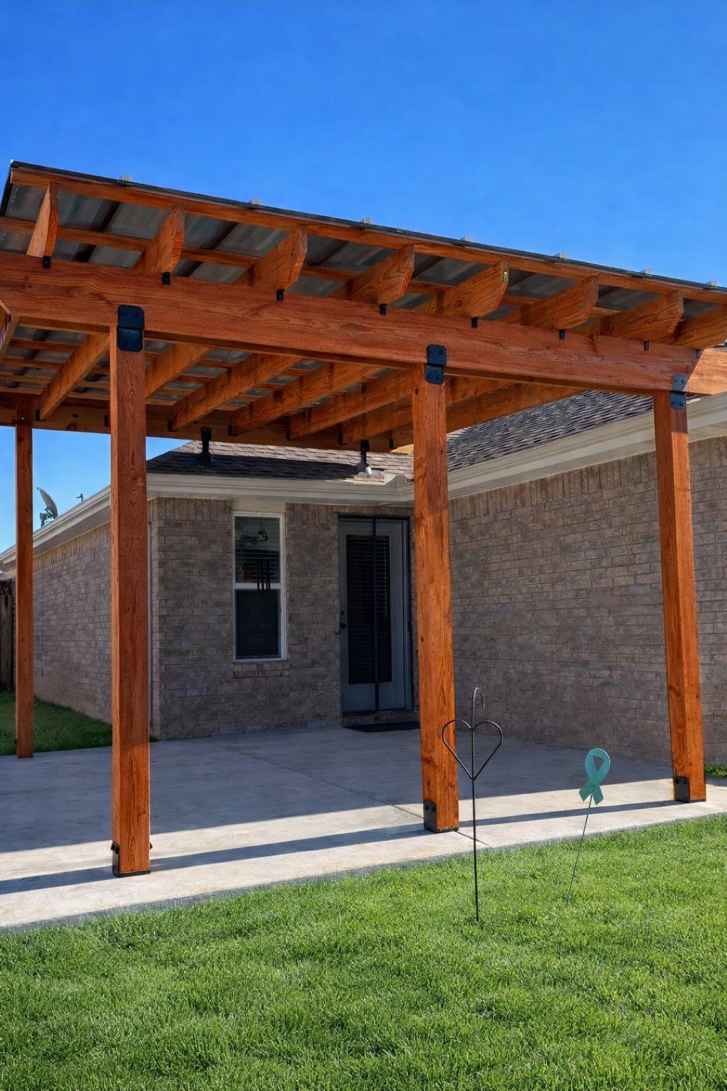 Cedar pergola after cedar stain — Springfield MO by Stain and Seal Pros